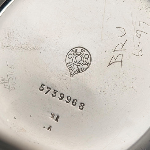 1920年頃 アンティーク オメガ 懐中時計 直径53mm 鉄道時計 合金ケース 動作良好