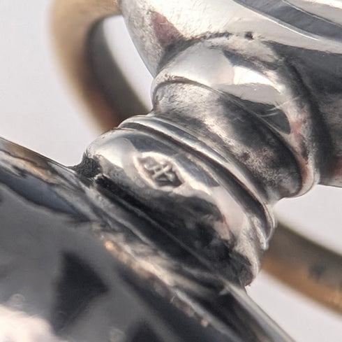 Antique Hungarian Brauswetter Janos pocket watch, silver side Niello decoration, hunter case, in good working order