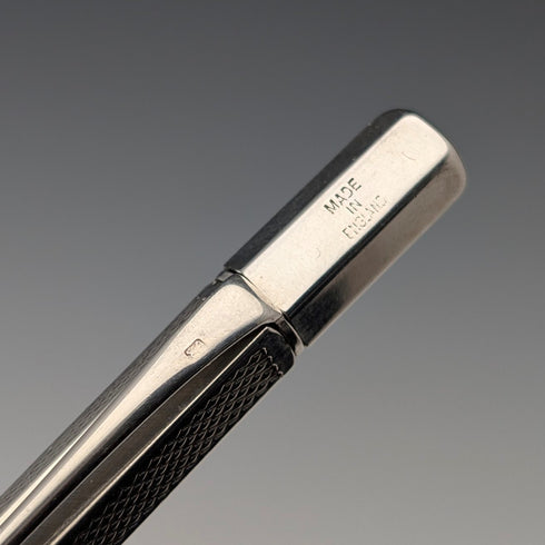 1947年 英国ヴィンテージ 純銀製 ヘキサゴン 推進式シャープペンシル Johnson Matthey