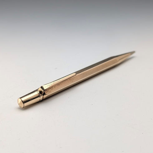 英国ヴィンテージ ヤード・オ・レッド ロールドゴールド ヘキサゴン 推進式ペンシル ケース入