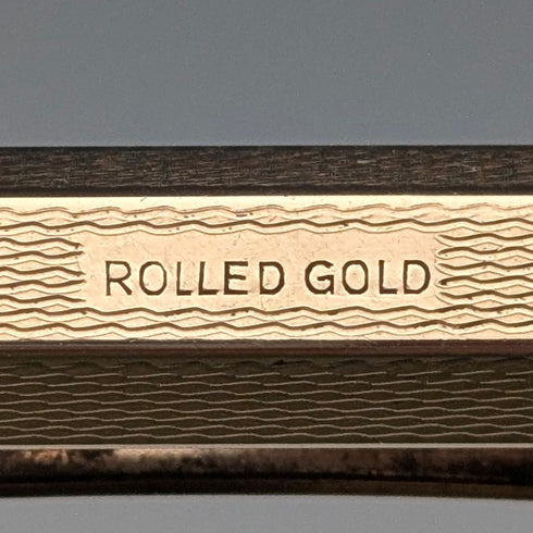 英国ヴィンテージ ヤード・オ・レッド ロールドゴールド ヘキサゴン 推進式ペンシル ケース入