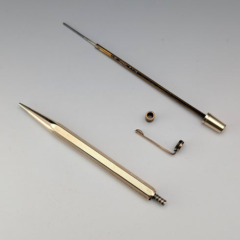 英国ヴィンテージ ヤード・オ・レッド ロールドゴールド ヘキサゴン 推進式ペンシル ケース入