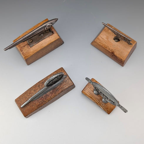 ヴィンテージ フェンダーマスコット4種 木製台座付き