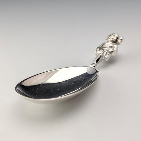 Vintage British silver plate Lincoln Imp tea caddy spoon