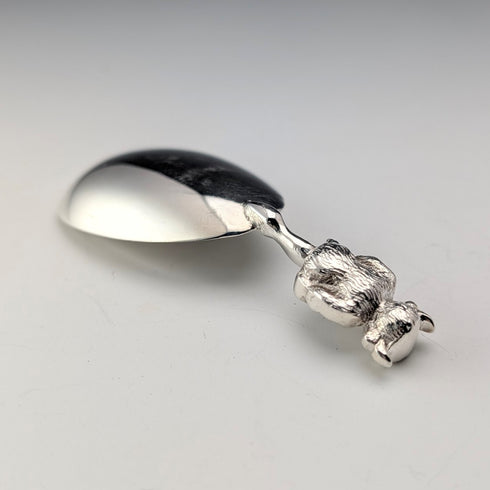 Vintage British silver plate Lincoln Imp tea caddy spoon