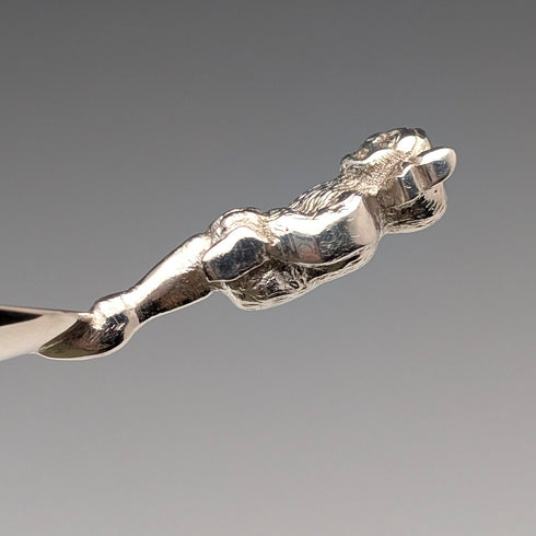 Vintage British silver plate Lincoln Imp tea caddy spoon