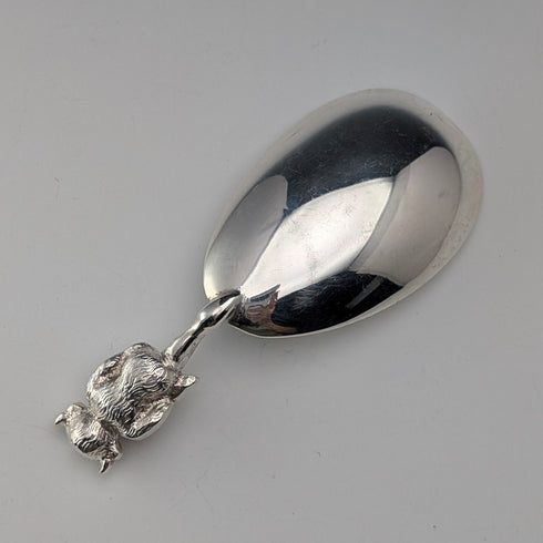 Vintage British silver plate Lincoln Imp tea caddy spoon