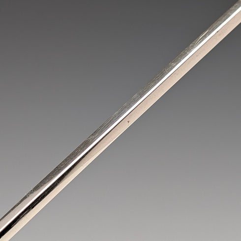 Antique British silver plate sword-shaped meat skewers pair by William Hutton & Sons