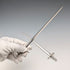 Antique British silver plate sword-shaped meat skewers pair by William Hutton & Sons