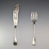 1850 British antique sterling silver fish server pair, total weight 314g, John James Whiting