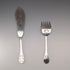 Antique British silver plate fish server set in case