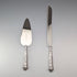 1973 British Vintage Sterling Silver Handle Cake Slicer & Bread Knife Harrison Brothers