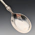 1899 British antique sterling silver apostle teaspoon set of 6 and sugar tongs, 106g total, case included, Harrison Brothers&Howson