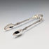 1899 British antique sterling silver apostle teaspoon set of 6 and sugar tongs, 106g total, case included, Harrison Brothers&Howson