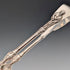 1899 British antique sterling silver apostle teaspoon set of 6 and sugar tongs, 106g total, case included, Harrison Brothers&Howson