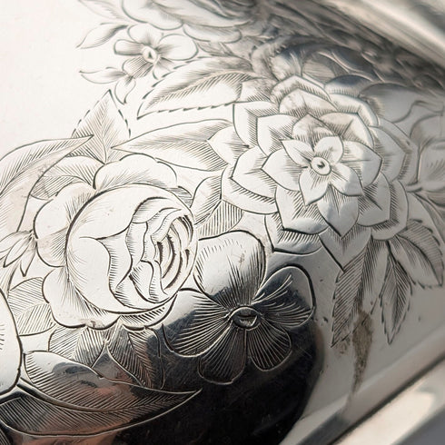 Late 19th Century British Antique Silver Plate Teapot Mappin Brothers