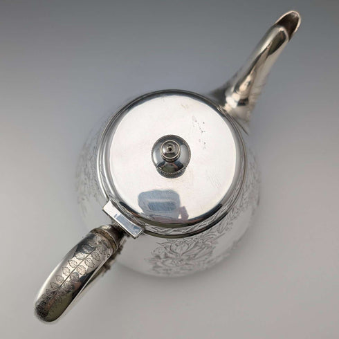 Late 19th Century British Antique Silver Plate Teapot Mappin Brothers