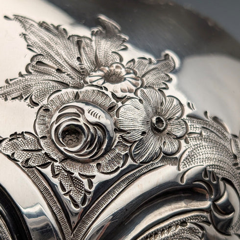 初期ビクトリアン 英国アンティーク シルバープレート製 ウォータージャグ Martin&Hall