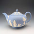 British Vintage Wedgwood Teapot Jasperware Pale Blue