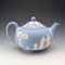 British Vintage Wedgwood Teapot Jasperware Pale Blue