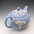 British Vintage Wedgwood Teapot Jasperware Pale Blue