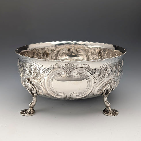 1873 年英國古董純銀高腳碗 236 克 Daniel & Charles Houle