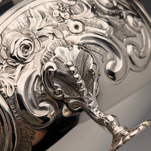 1873 年英國古董純銀高腳碗 236 克 Daniel & Charles Houle