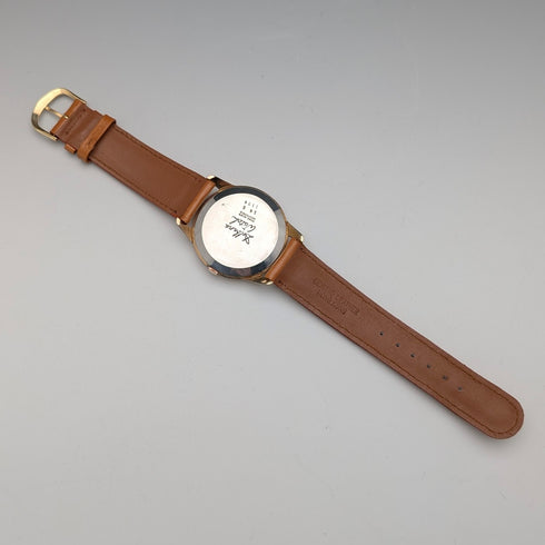 1950s Swiss DELBANA men's watch, 15 jewels, gold plated case, in good working order