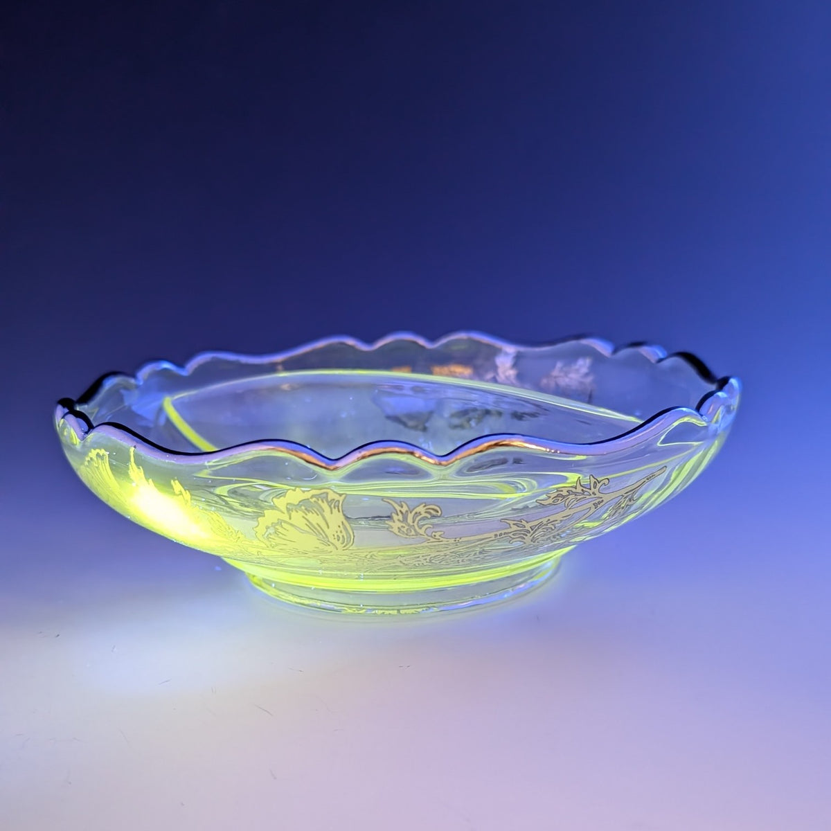 米国ヴィンテージ シルバーオーバーレイ 仕切り付きボウル UV