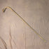 Vintage Tan Shaft Resin Dog Head Handle Gold Decorated Cane 90cm