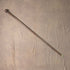Antique brown and black shaft rondelle handle walking stick 83cm