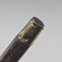 1919 British antique brown shaft dog head handle pure silver decorated walking stick 87cm Jonathan Howell