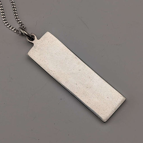 1977 British Britannia Silver Jubilee Ingot Pendant 19.2g in total with pure silver necklace RC