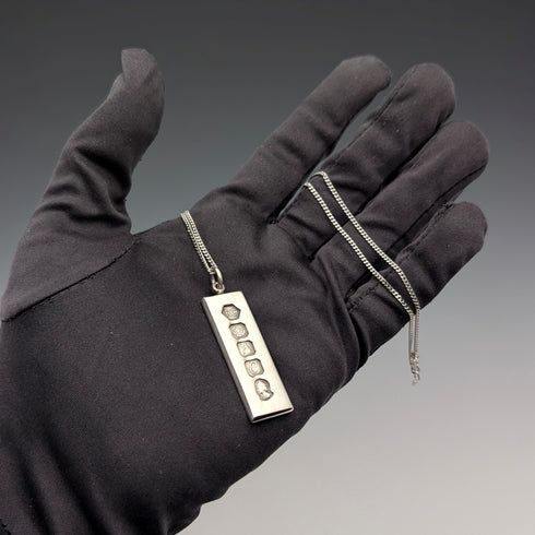 1977 年英國不列顛尼亞銀禧紀念錠吊墜共 19.2 克,搭配純銀項鍊 RC