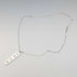 1977 British pure silver Jubilee ingot pendant, 11.8g, with pure silver necklace, MJ