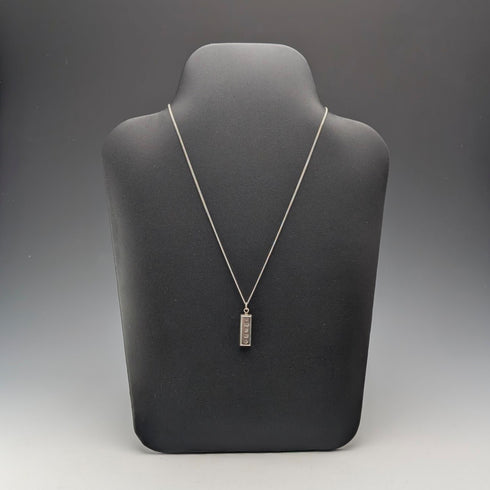 2000年英國純銀錠吊墜,10.3克,搭配純銀項鍊,RC