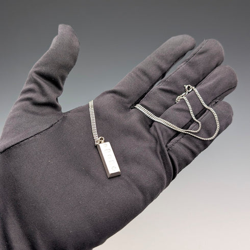 2000年英國純銀錠吊墜,10.3克,搭配純銀項鍊,RC