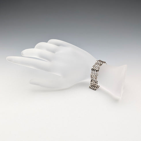 1970 年英國復古純銀巴蓋特風格手鐲 9 克