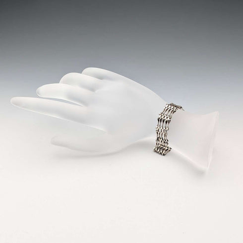 1970 British vintage sterling silver bargate style bracelet 9g