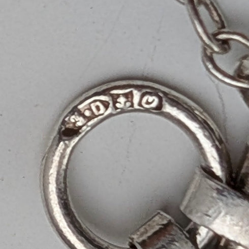 1970 年英國復古純銀巴蓋特風格手鐲 9 克