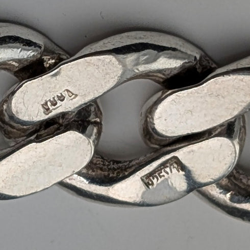 Vintage sterling silver kihei chain bracelet 32g