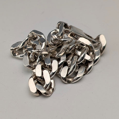 Vintage sterling silver kihei chain bracelet 32g