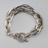 Vintage sterling silver extra thick weave chain bracelet 31g