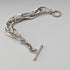 Vintage sterling silver extra thick weave chain bracelet 31g