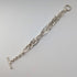 Vintage sterling silver extra thick weave chain bracelet 31g