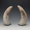 Vintage Horn Scale Decoration Object Pair Figurine