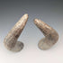 Vintage Horn Scale Decoration Object Pair Figurine