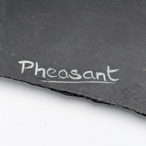 British Vintage Stone Painting Pheasant Wall Art Country Art