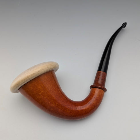 Vintage Austrian Andreas Bauer Calabash-shaped Meersham Pipe