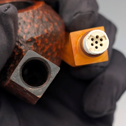 Vintage British Bull Moose Estate Pipe with British Rattray's SIXFRIENDS filter